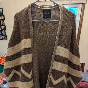 Zara knit poncho
